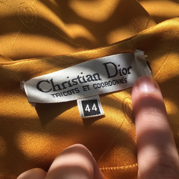 Vintage Christian Dior Silk Dress - Picture 3 of 7